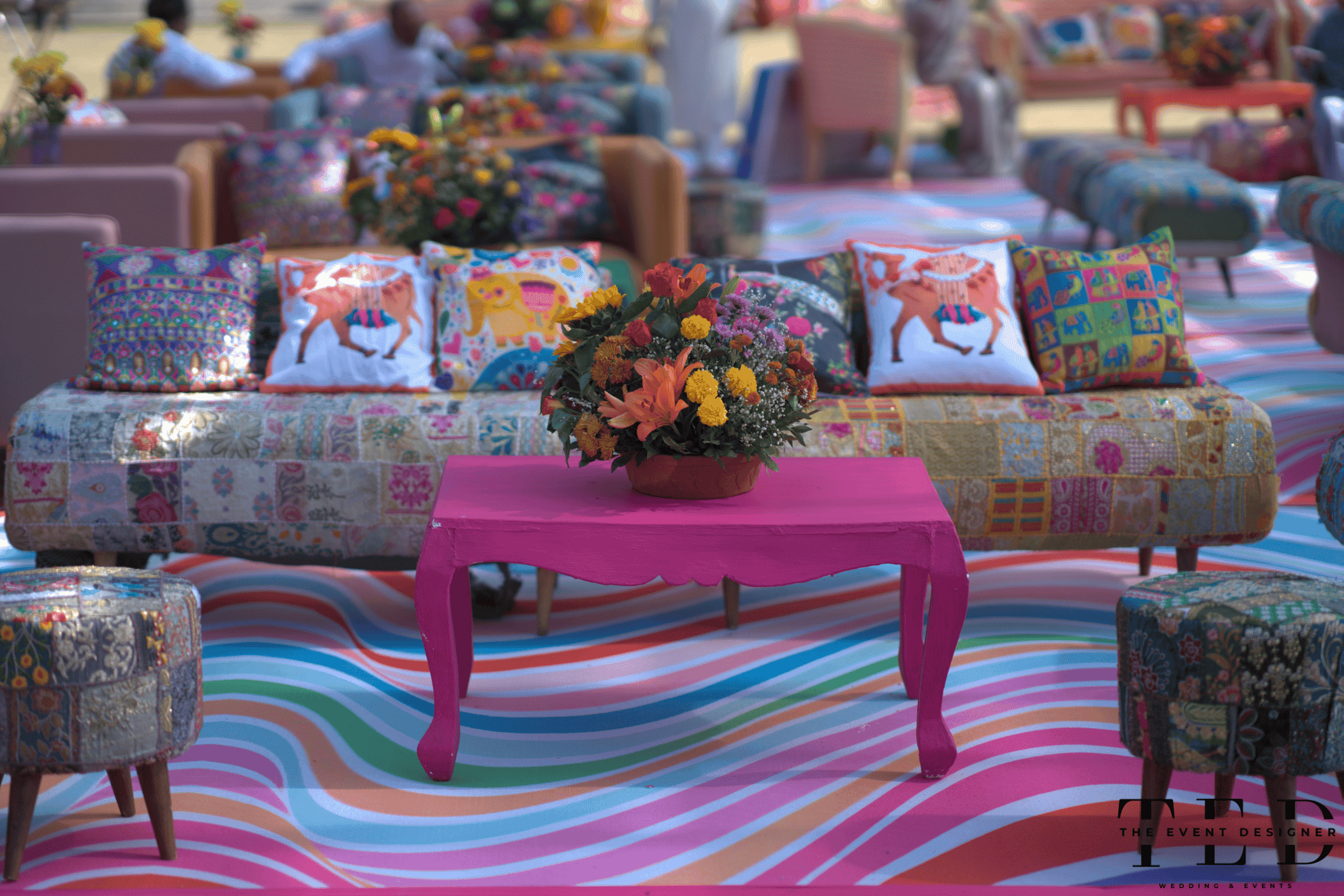 Decoration of desi mela carnival at itc