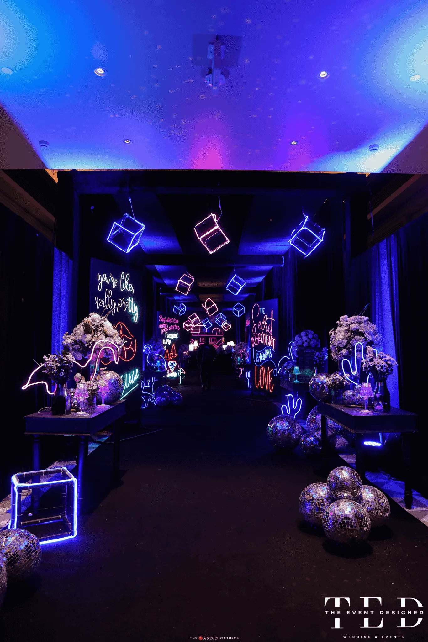 Neon Theme Decor by The event designer