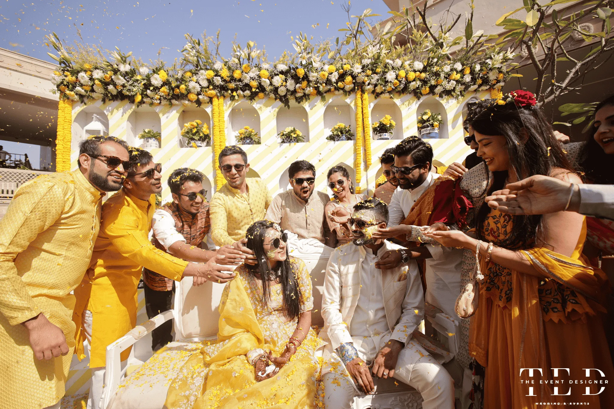 The Wedding of Nitish and Jeevika at ITC Grand Bharat: A Celebration of Heritage and Modernity 4 Nitish Jeevika Holi Ceremony