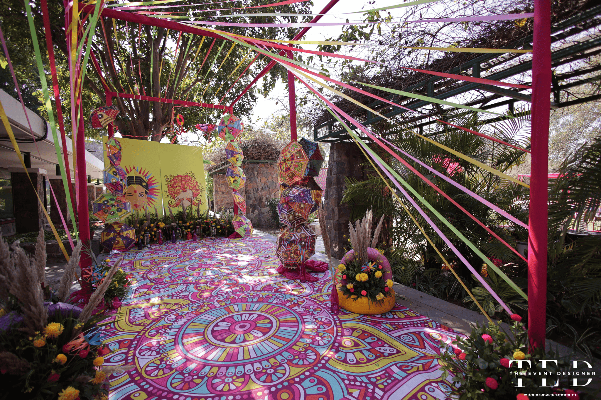 Nitish Jeevika mehendi decoration