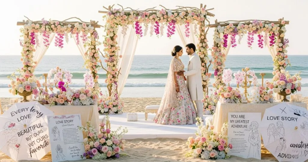 Top 5 Wedding Themes for Daytime Beachfront Venues 5 Storybook Blooms