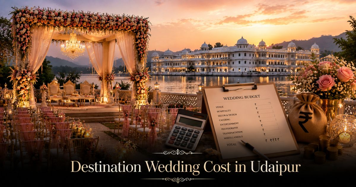 Read more about the article Destination Wedding Cost in Udaipur: Oberoi Udaivilas, Raffles & Luxury Hotel Pricing Guide 2026