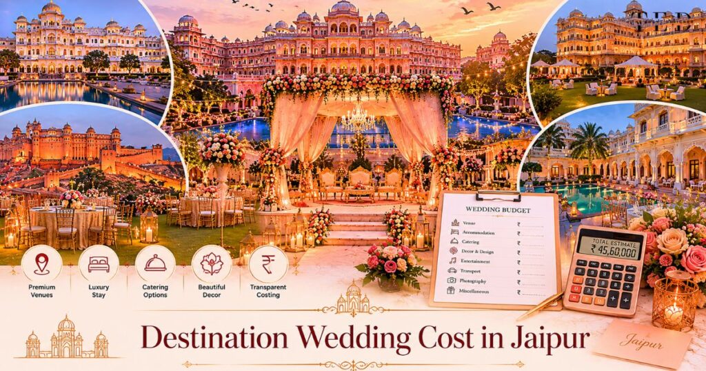 Destination Wedding Cost in Jaipur: Rambagh Palace, Oberoi Rajvilas & Luxury Hotel Pricing 2026