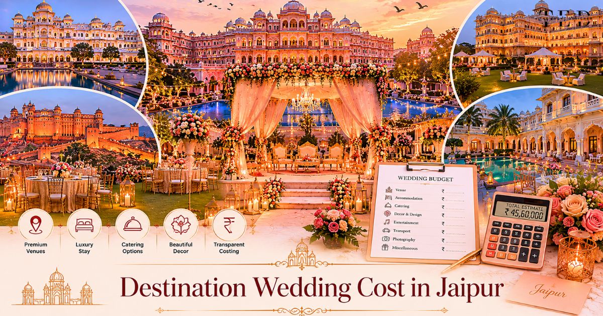 You are currently viewing Destination Wedding Cost in Jaipur: Rambagh Palace, Oberoi Rajvilas & Luxury Hotel Pricing 2026
