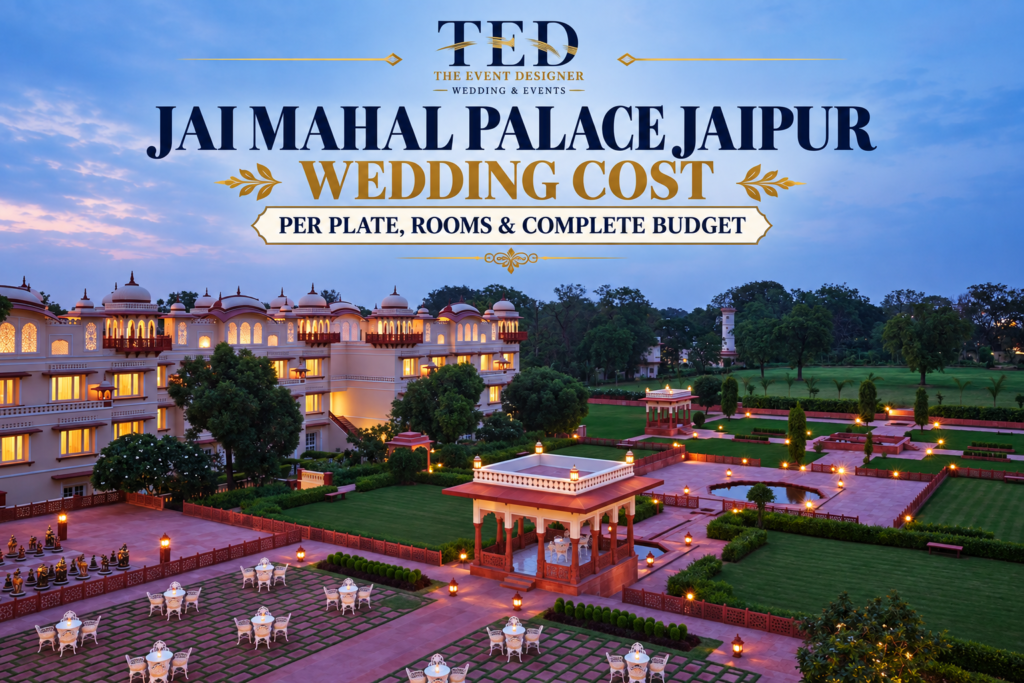 Jai Mahal Palace Jaipur Wedding Cost 2026: Per Plate, Rooms & Complete Budget