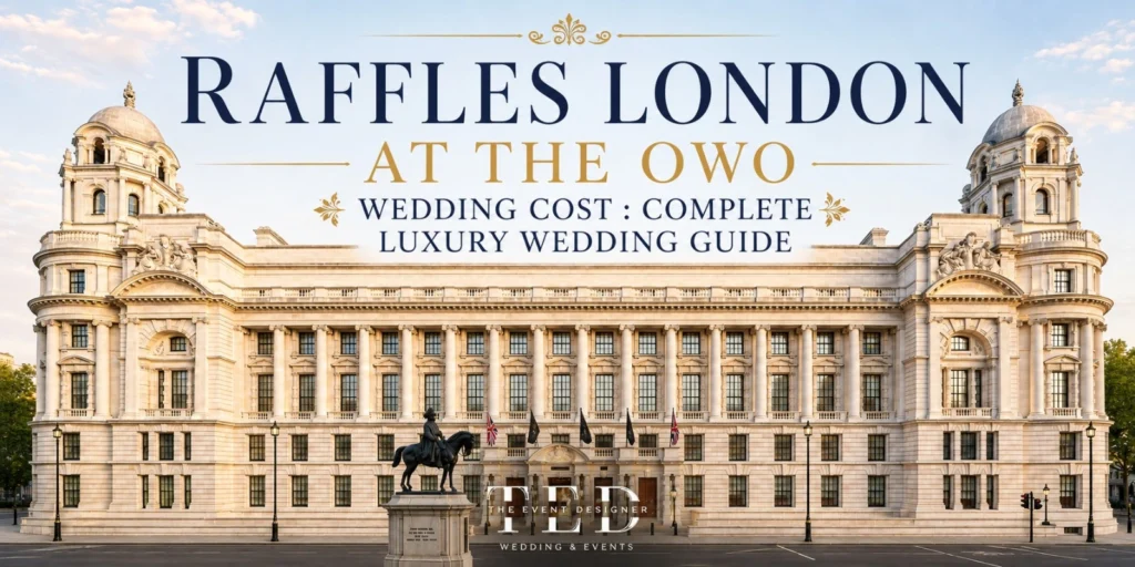 Raffles London at The OWO Wedding Cost : Complete Luxury Wedding Guide