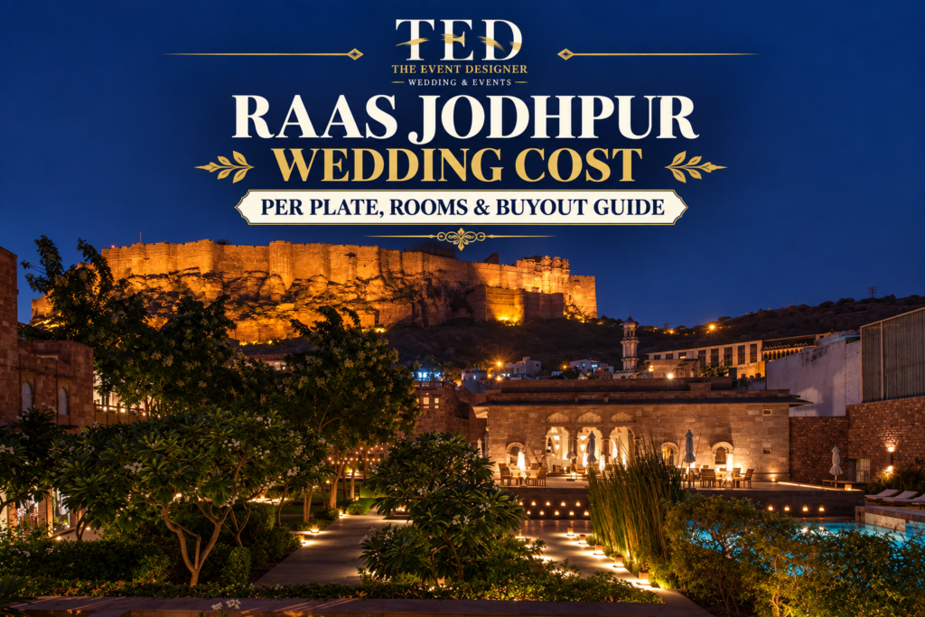 RAAS Jodhpur Wedding Cost 2026: Per Plate, Rooms & Buyout Guide