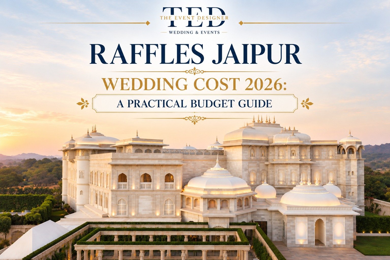 Raffles Jaipur Wedding Cost