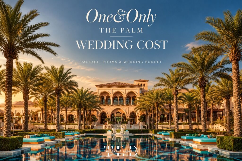 One&Only The Palm Wedding Cost in AED | The Event Designer