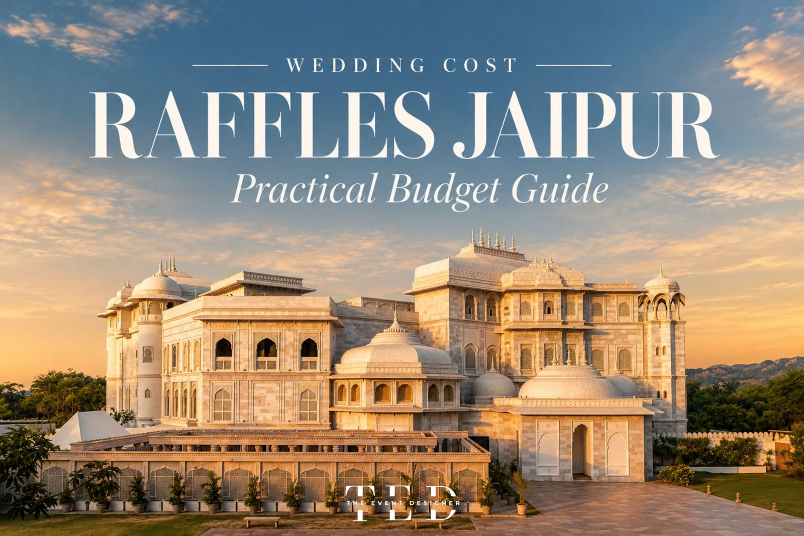 Read more about the article Raffles Jaipur Wedding Cost 2026: Per Plate & 100 Guest Budget